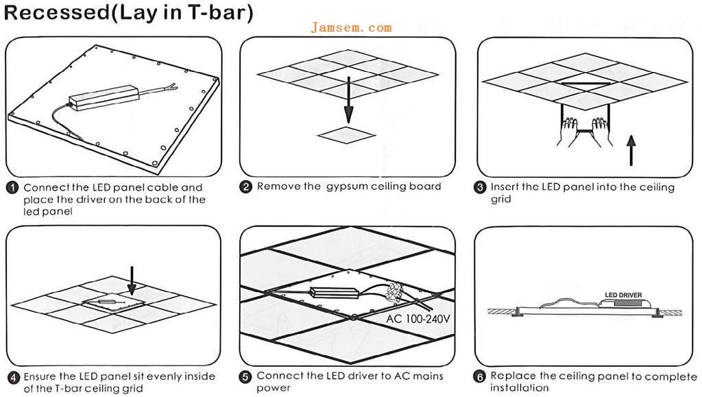 The Led Flat Panel Light Installations Guide From Panel Lighting